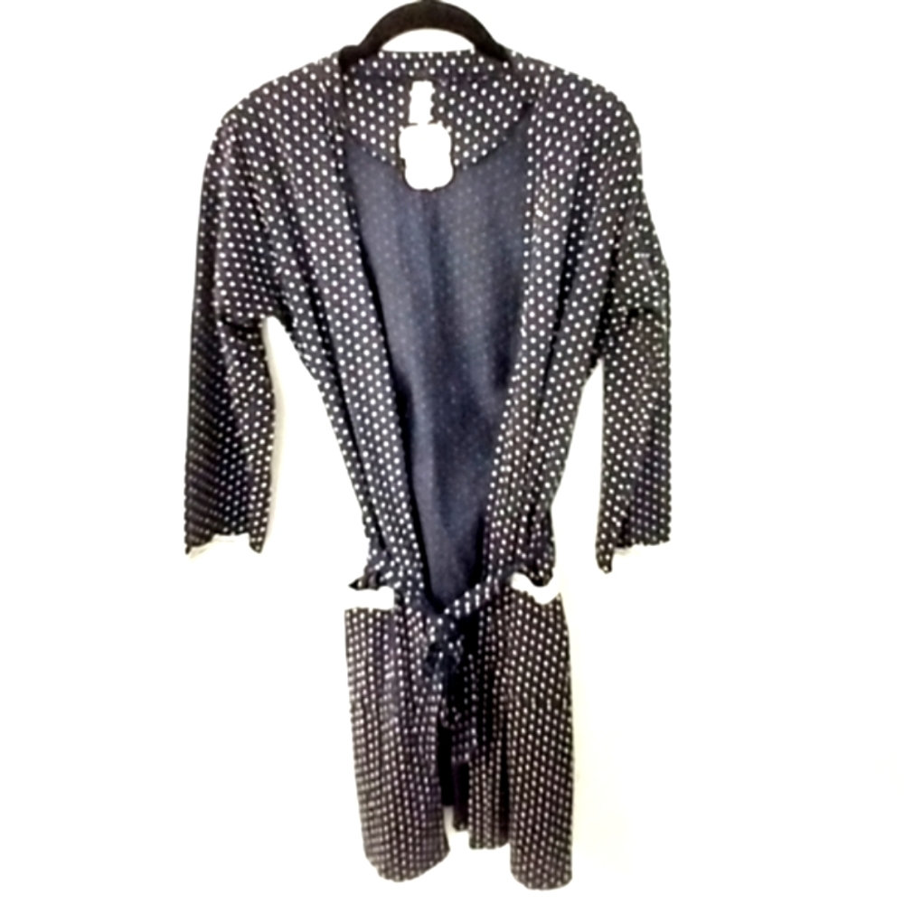 Belabumbum Lingerie & Maternity Polka Dot Lace Robe Size S/M NWT - Picture 3 of 7